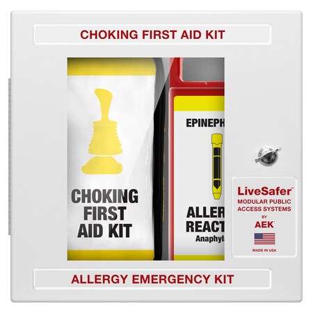 Aek Choking  Food Allergy Emergency Cabinet with Signage Empty EN10011